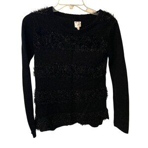 Cherry Styx y2k Vintage Womens Size Large Long Sleeve Black Pull Over Sweater Fu